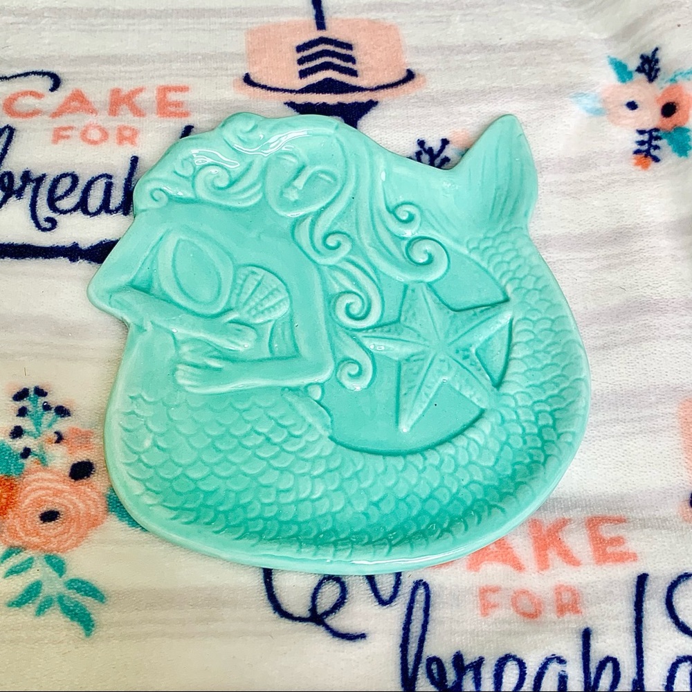 🧜🏻‍♀️ Teal Mermaid Nautical Kitchen Spoon Rest - Picture 4 of 8